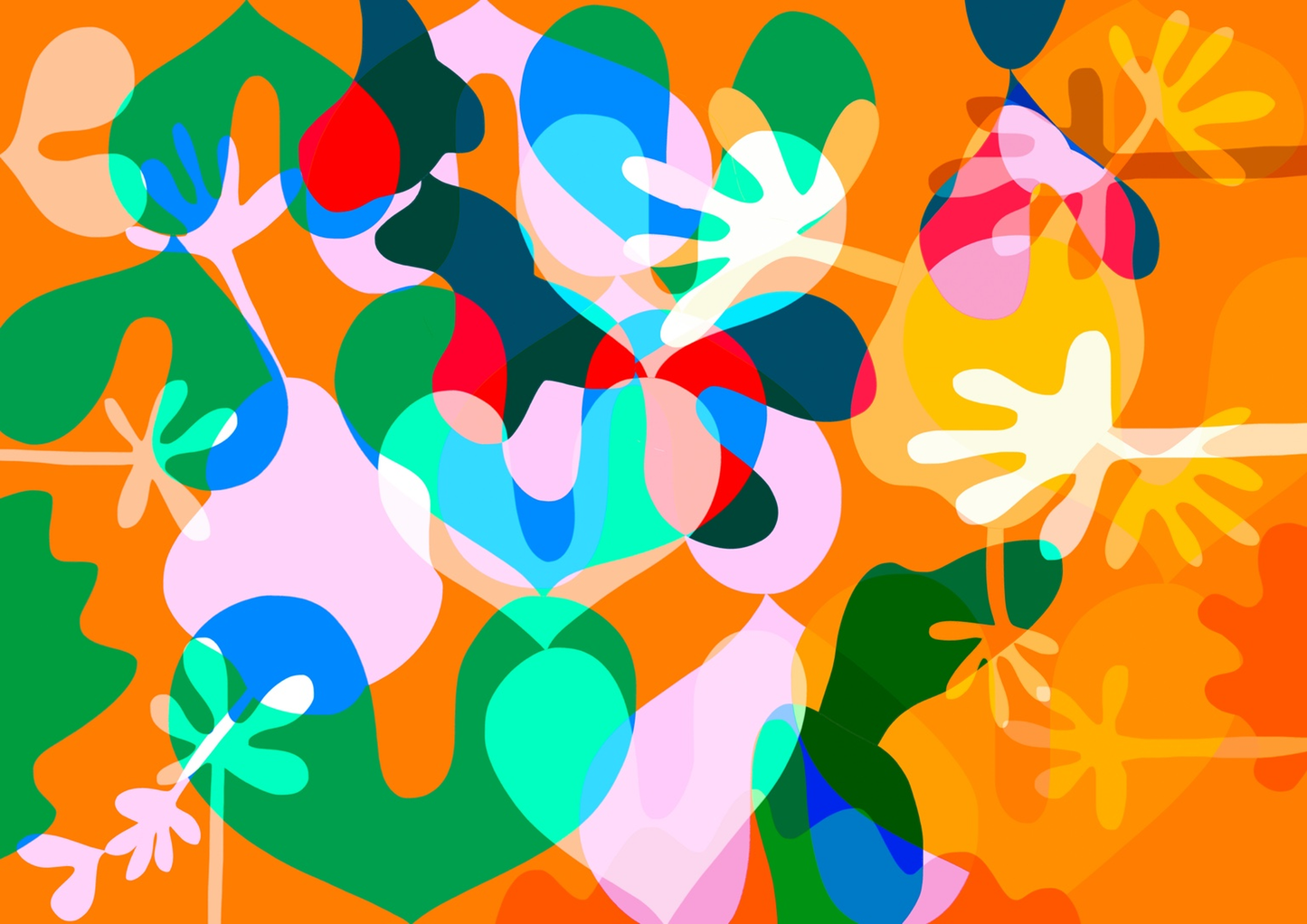 GONNYS “Orange Garden” Art Print