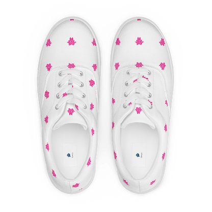 GONNYS “One Step” Pink Lace-Up Canvas Sneakers (Women's)