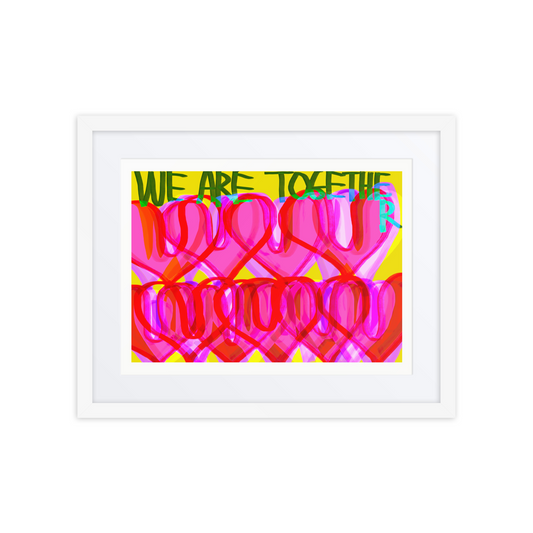 GONNYS Framed Poster｜WE ARE TOGETHER – Heart Chorus