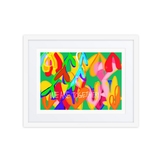 GONNYS Framed Poster｜WE ARE TOGETHER – Color Garden